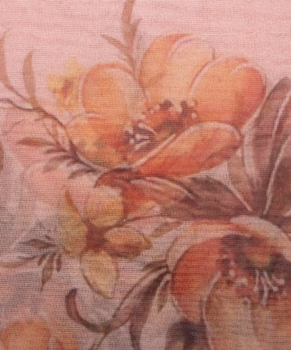 Printed Organza Fabric Online Shopping Material Saree Skirt