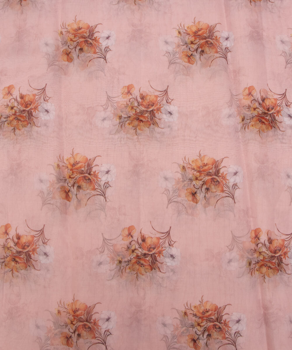 Printed Organza Fabric Online Shopping Material Saree Skirt