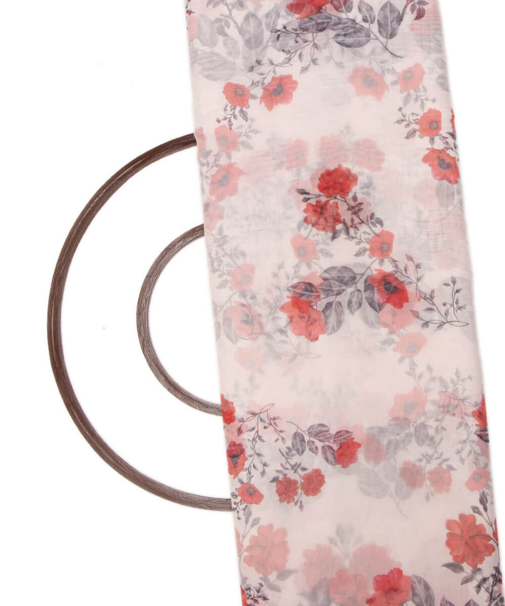 Printed Organza Fabric Online Shopping Material Saree Skirt