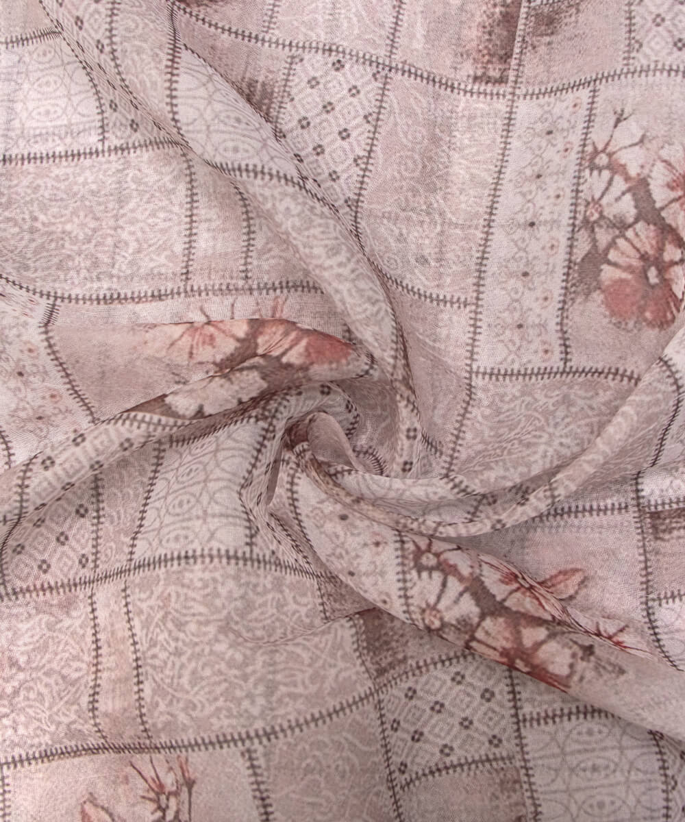 Printed Organza Fabric Online Shopping Material Saree Skirt