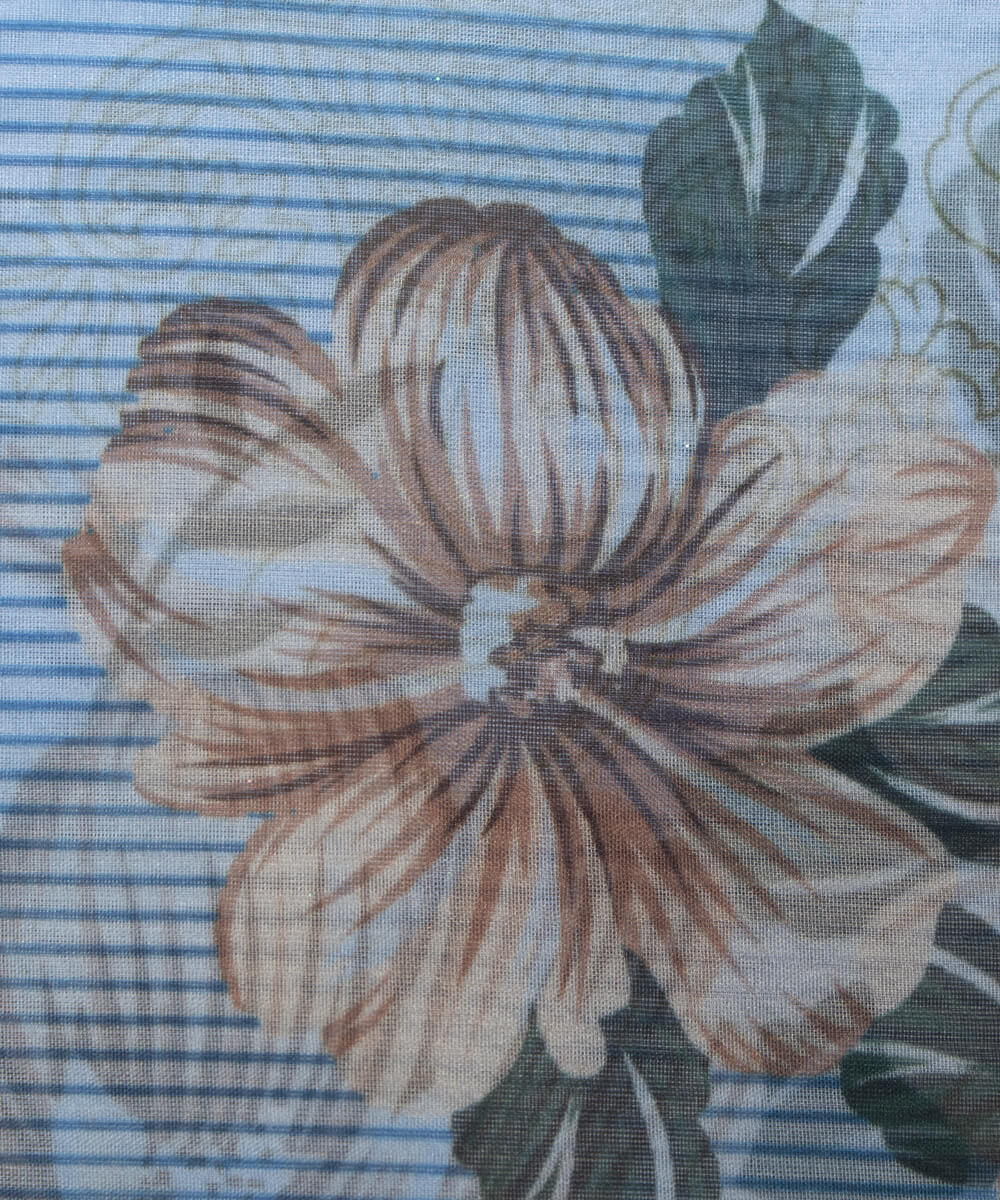 Printed Organza Fabric Online Shopping Material Saree Skirt