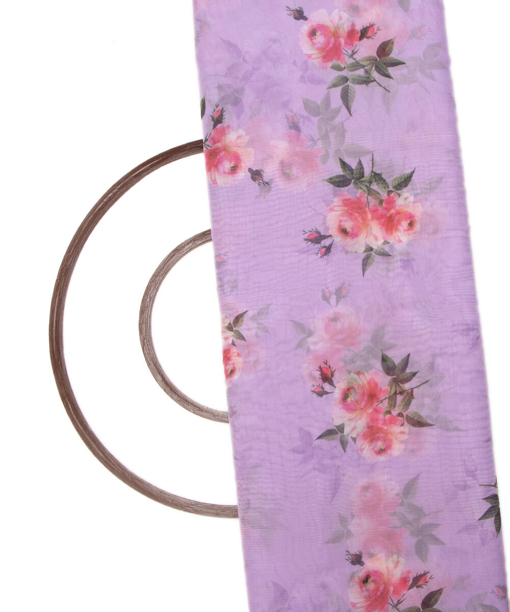 Printed Organza Fabric Online Shopping Material Saree Skirt