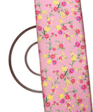 Rose Gold Color Floral Print Modal Satin Fabric