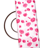 White Color Floral Print Modal Satin Fabric