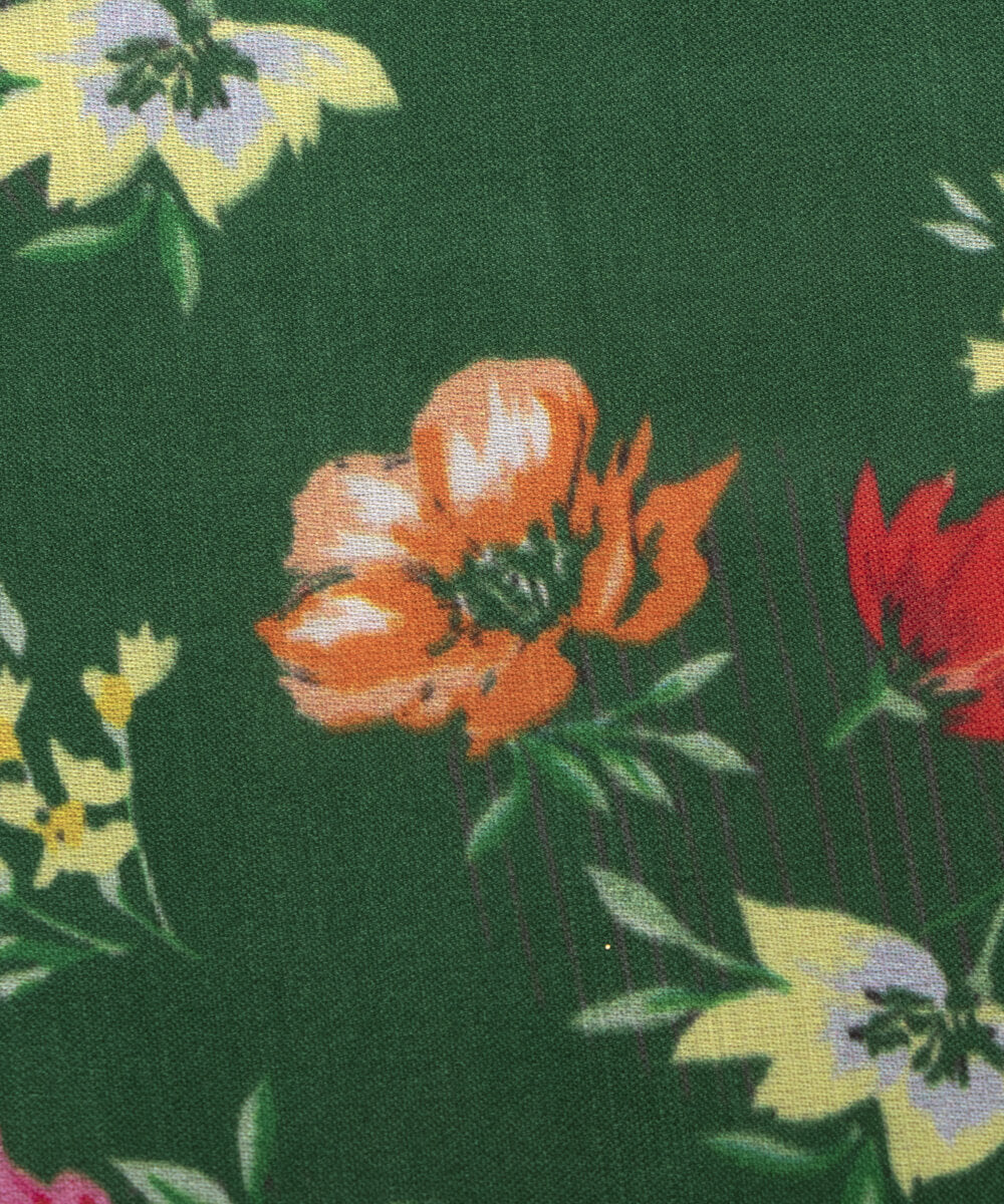 Floral Print Modal Satin Bamberg Satin Fabric Material Saree Kurta Fashion