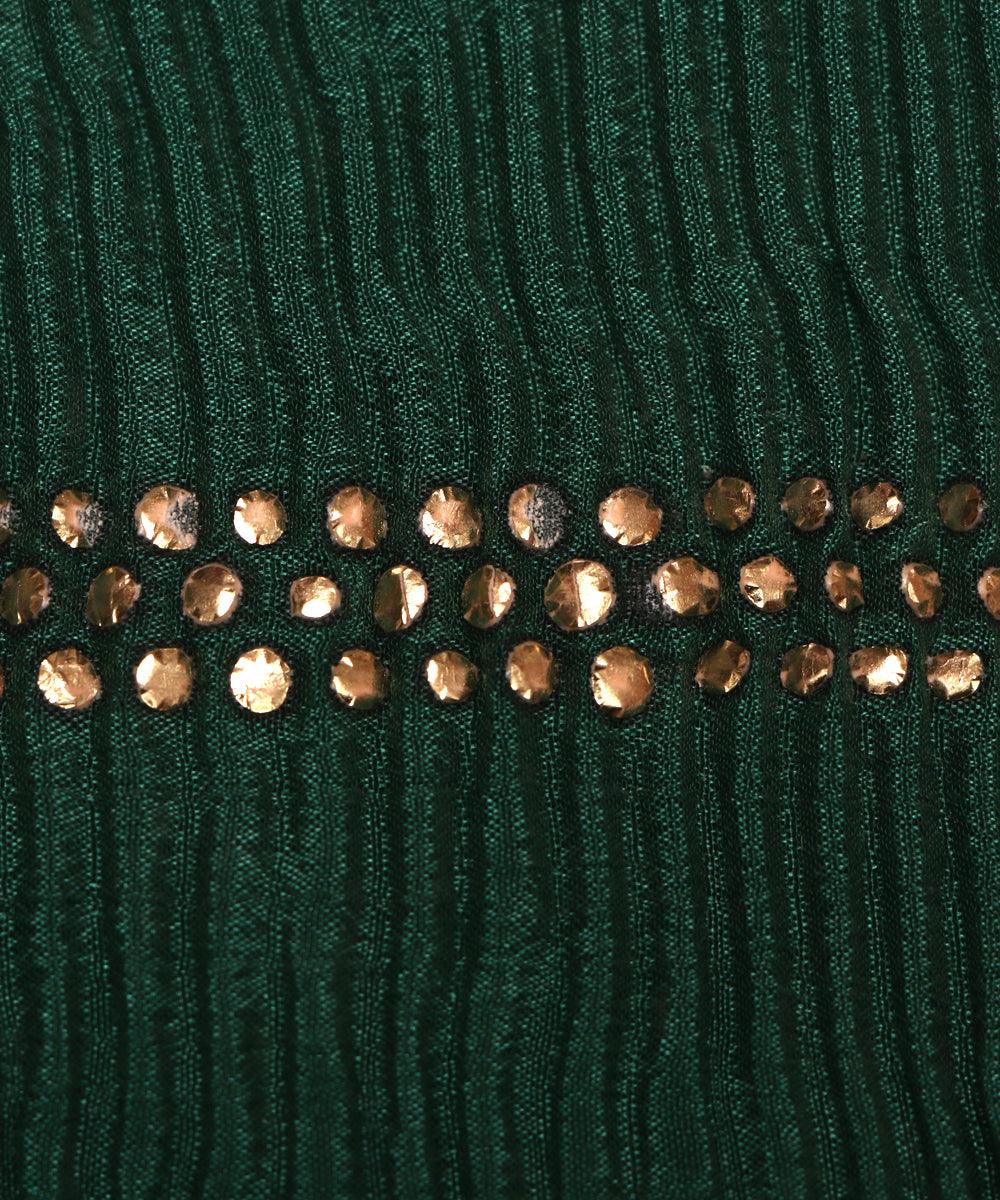 Buy Pleated Chinon Silk Fabric At Fabric Dekho