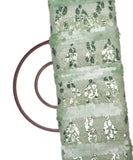 Light Green Colour Sequin Work Imported Net Fabric