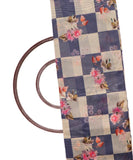 Light Yellow Colour Floral Print Chanderi Fabric