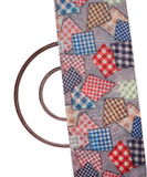 Multi Colour Abstract Print Chanderi Fabric
