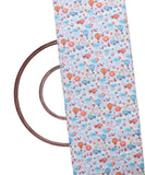 Aqua Blue Colour Kids Digital Print Muslin Fabric