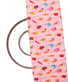Light Pink Colour Kids Digital Print Muslin Fabric