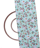 Sea Green Colour Kids Digital Print Muslin Fabric