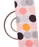 White Colour Circle Print Digital Print Muslin Fabric