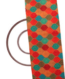 Multi Colour Abstract Print Digital Print Muslin Fabric