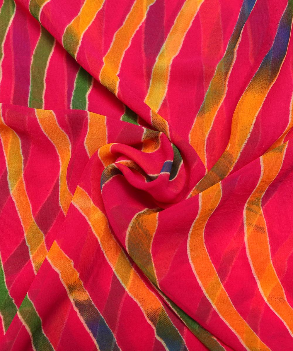 Buy Now Leheriya Georgette Fabric Kurti Cloth Material Online