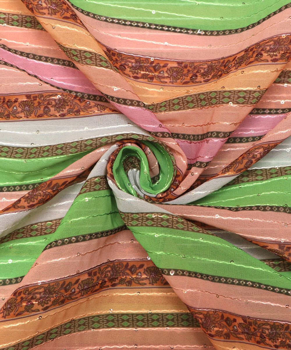Digital Print Georgette Fabric Online Fabric Dekho