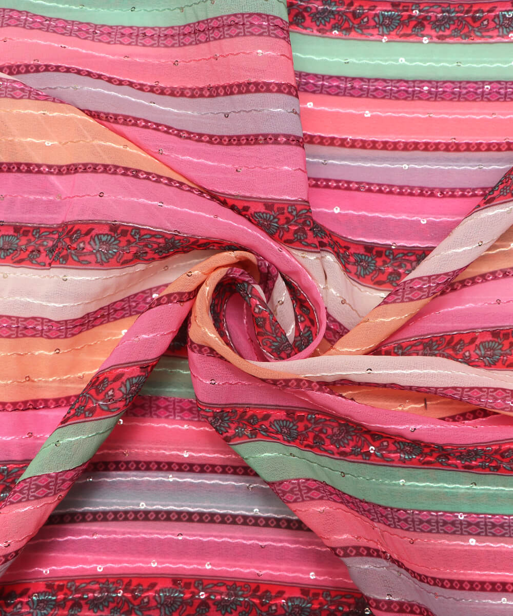 Digital Print Georgette Fabric Online Fabric Dekho