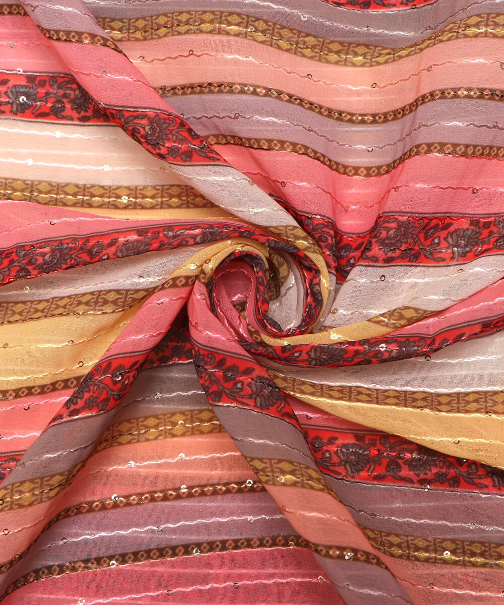 Digital Print Georgette Fabric Online Fabric Dekho