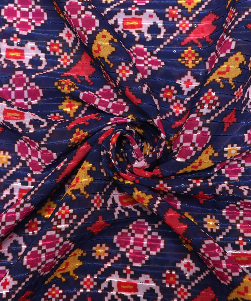 Digital Print Georgette Fabric Online Fabric Dekho