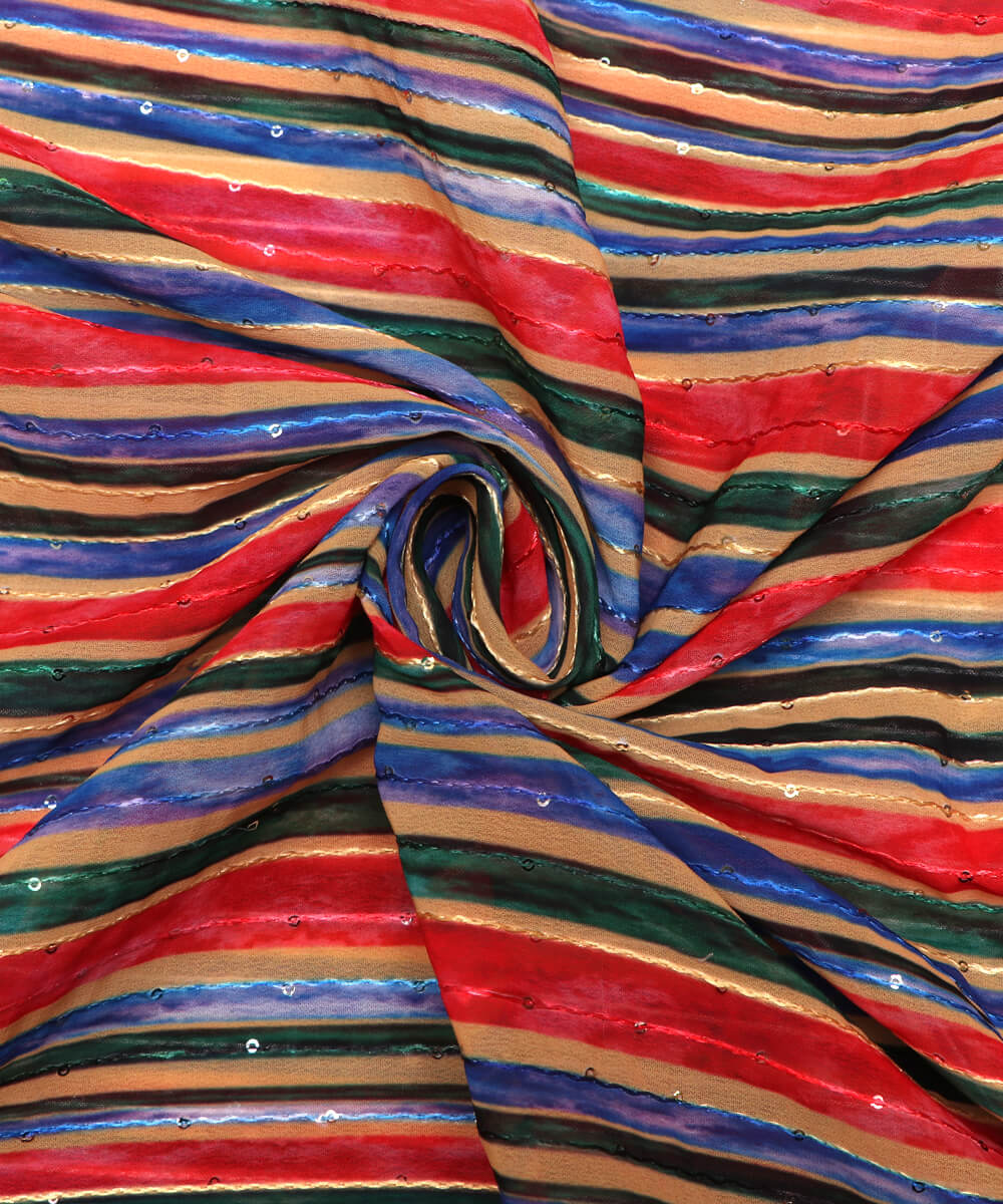 Digital Print Georgette Fabric Online Fabric Dekho