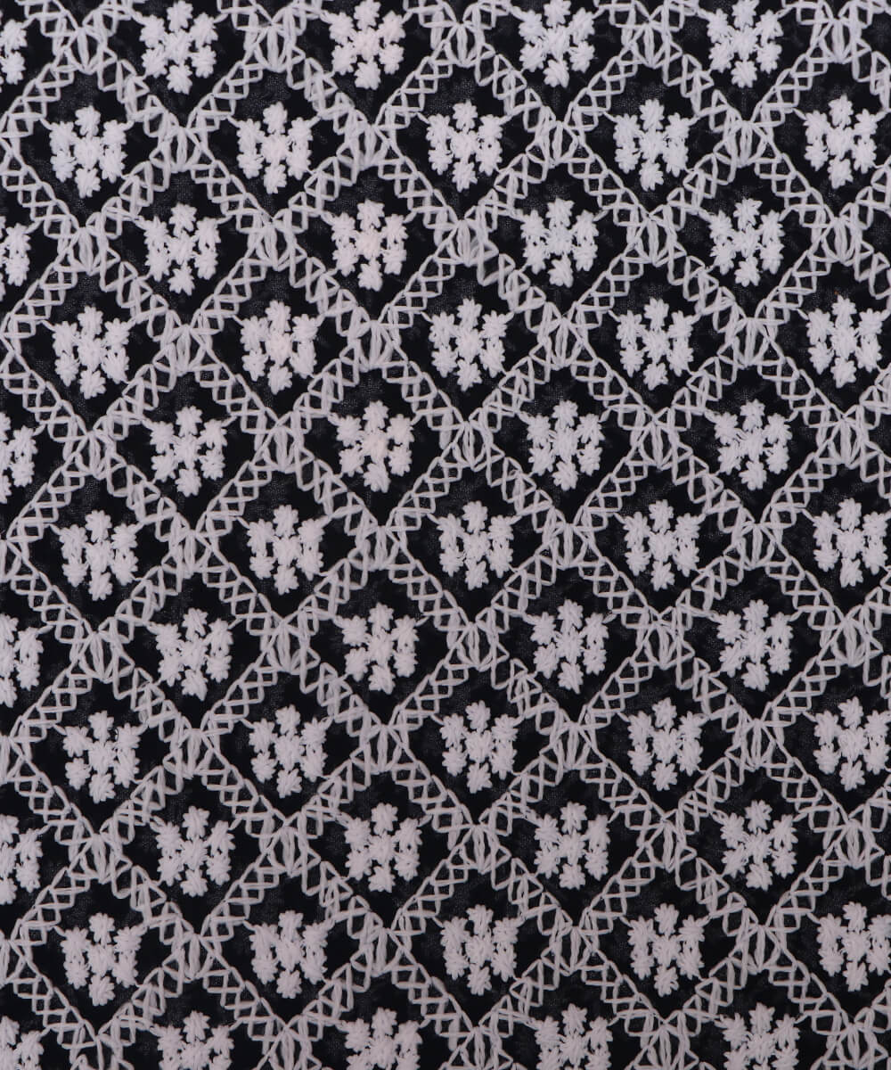 Online ChikanKari Embroidery Georgette Fabric At Fabric Dekho