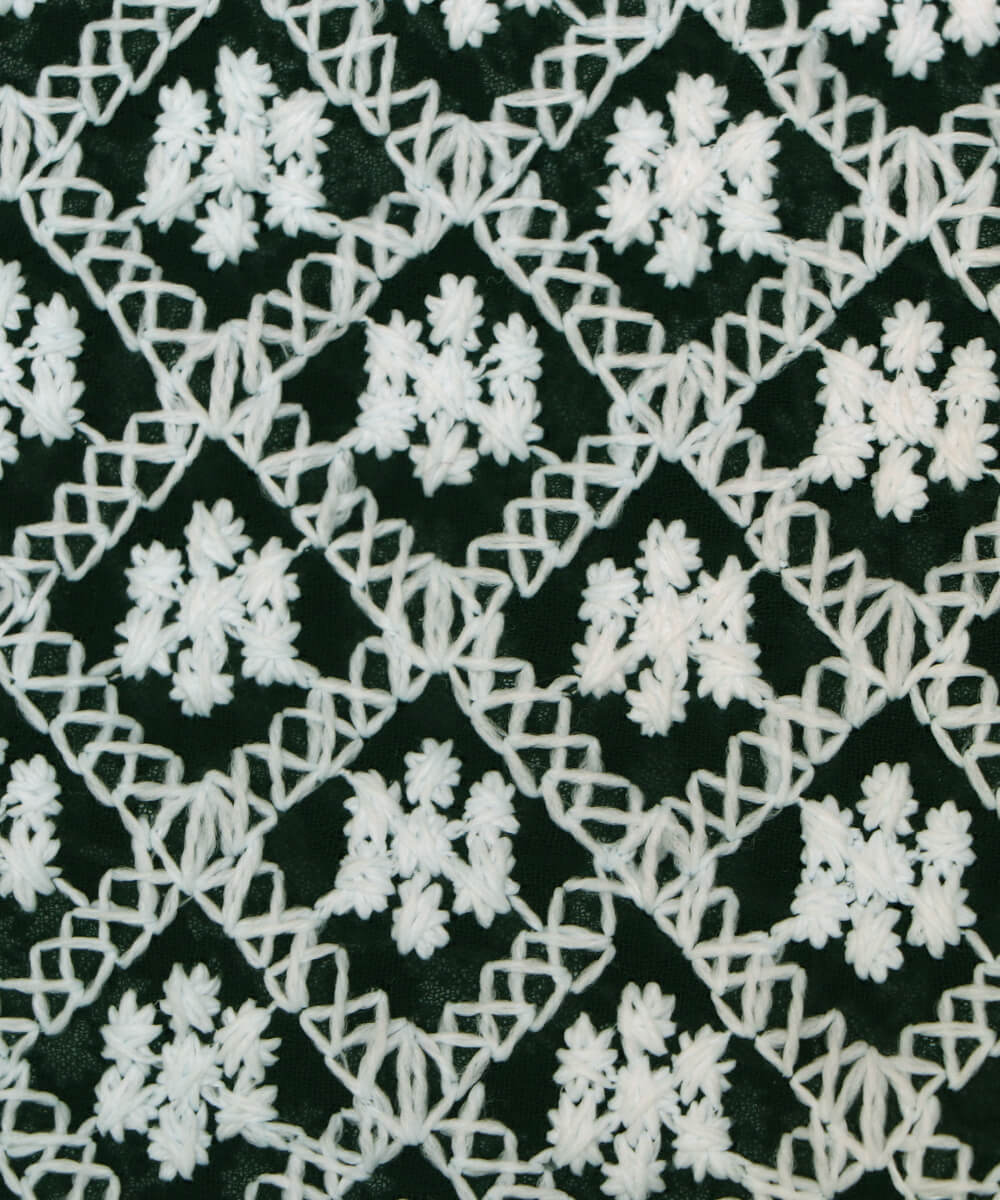 Online ChikanKari Embroidery Georgette Fabric At Fabric Dekho