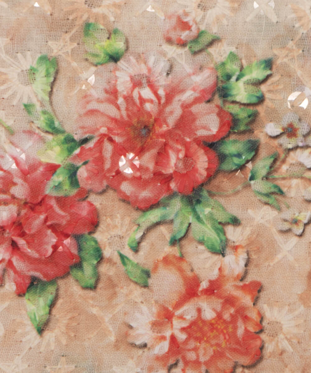 Chikankari Digital Cotton Fabric Prints Online At Fabric Dekho