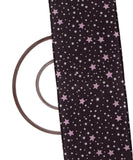 Black Colour Digital Kids Print Chinon Silk Fabric
