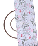 Aqua Colour Digital Floral Print Chinon Silk Fabric
