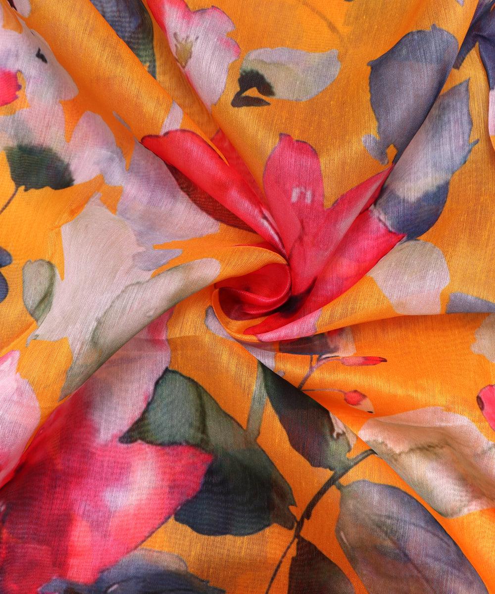Printed Chanderi Fabric Online At Fabric Dekho
