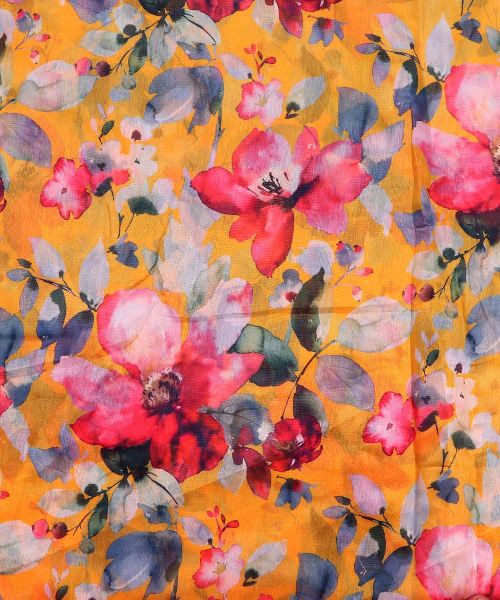Printed Chanderi Fabric Online At Fabric Dekho