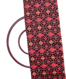 Black Colour Patola Print Chanderi Silk Fabric
