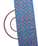 Teal Blue Colour Patola Print Chanderi Silk Fabric