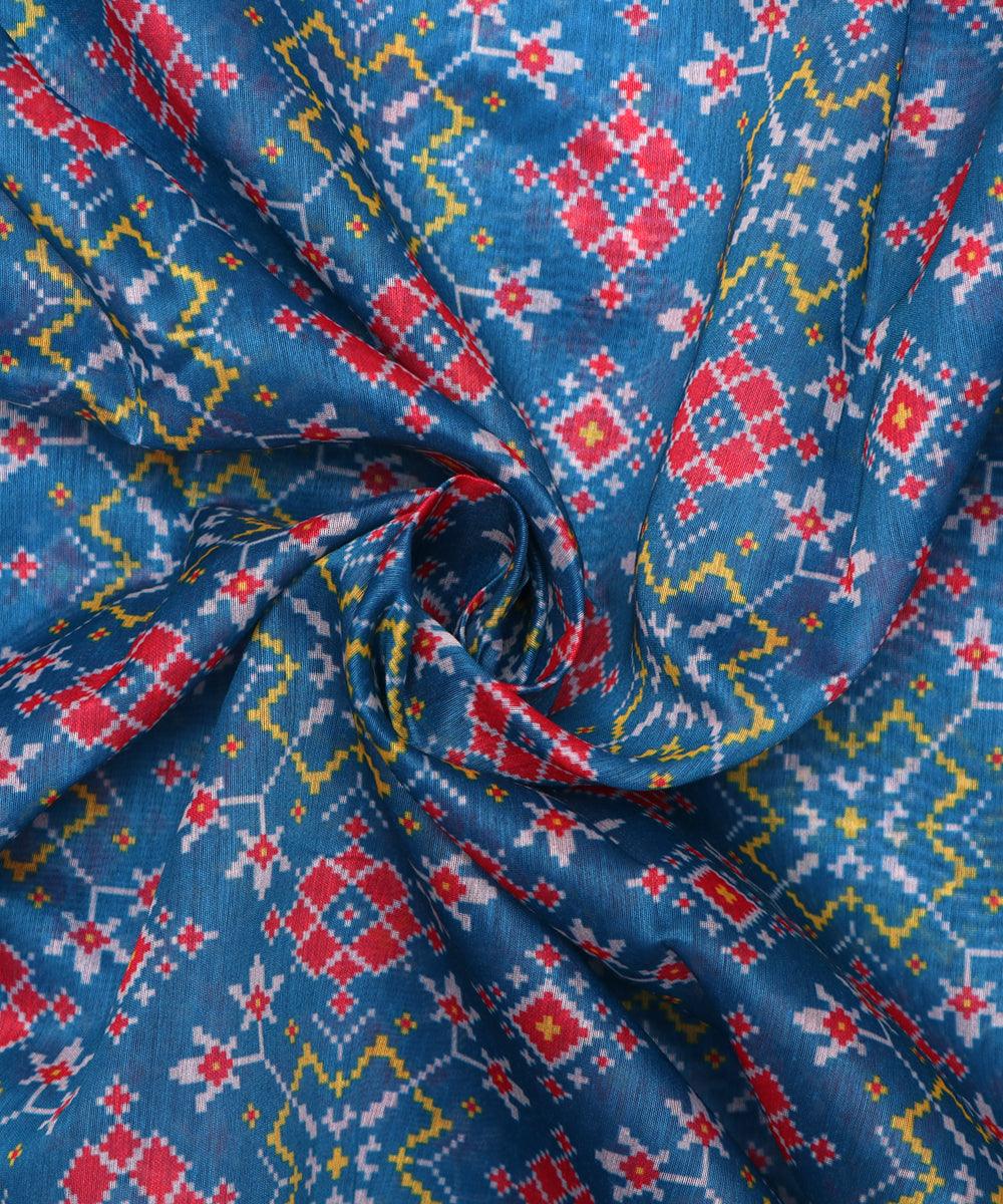 Floral Print Chanderi Fabric