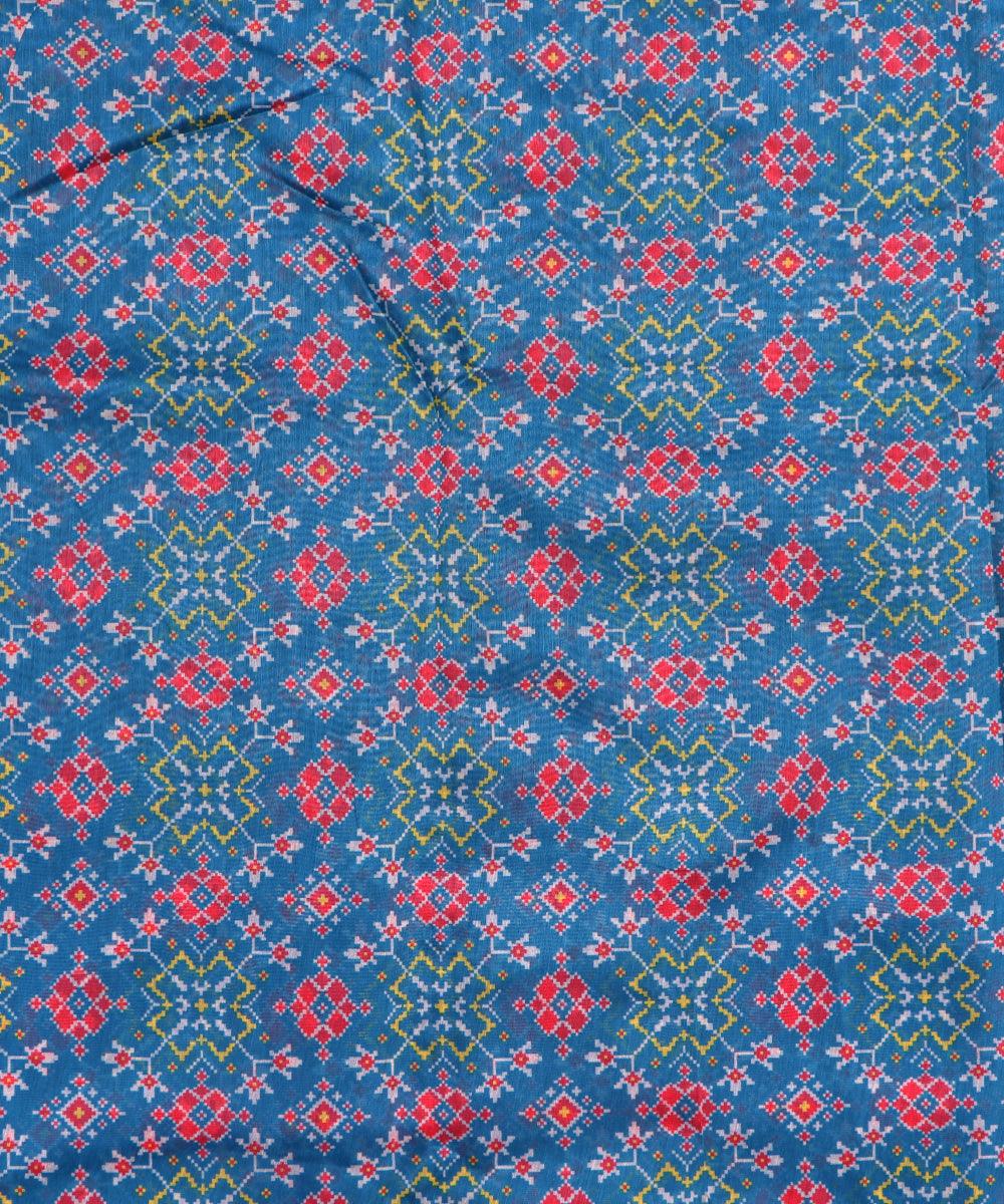 Floral Print Chanderi Fabric