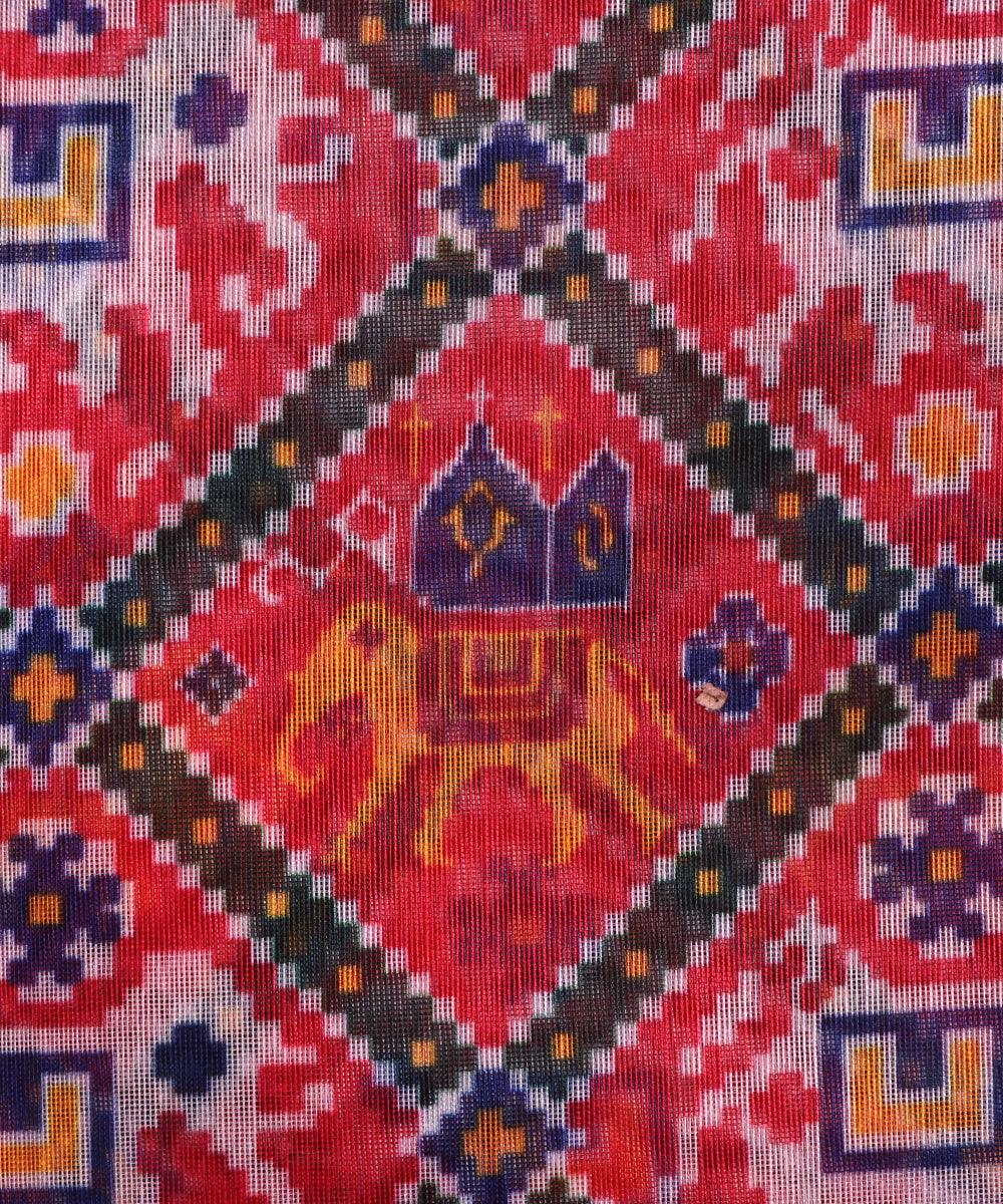 Floral Print Chanderi Fabric