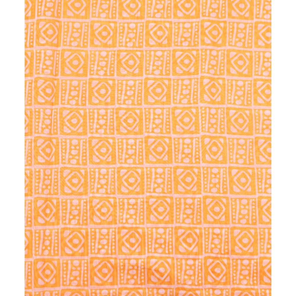 Floral Print Chanderi Fabric
