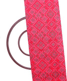 Pink Colour Bandhani Print Chanderi Silk Fabric