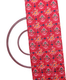 Pink Colour Patola Print Chanderi Silk Fabric