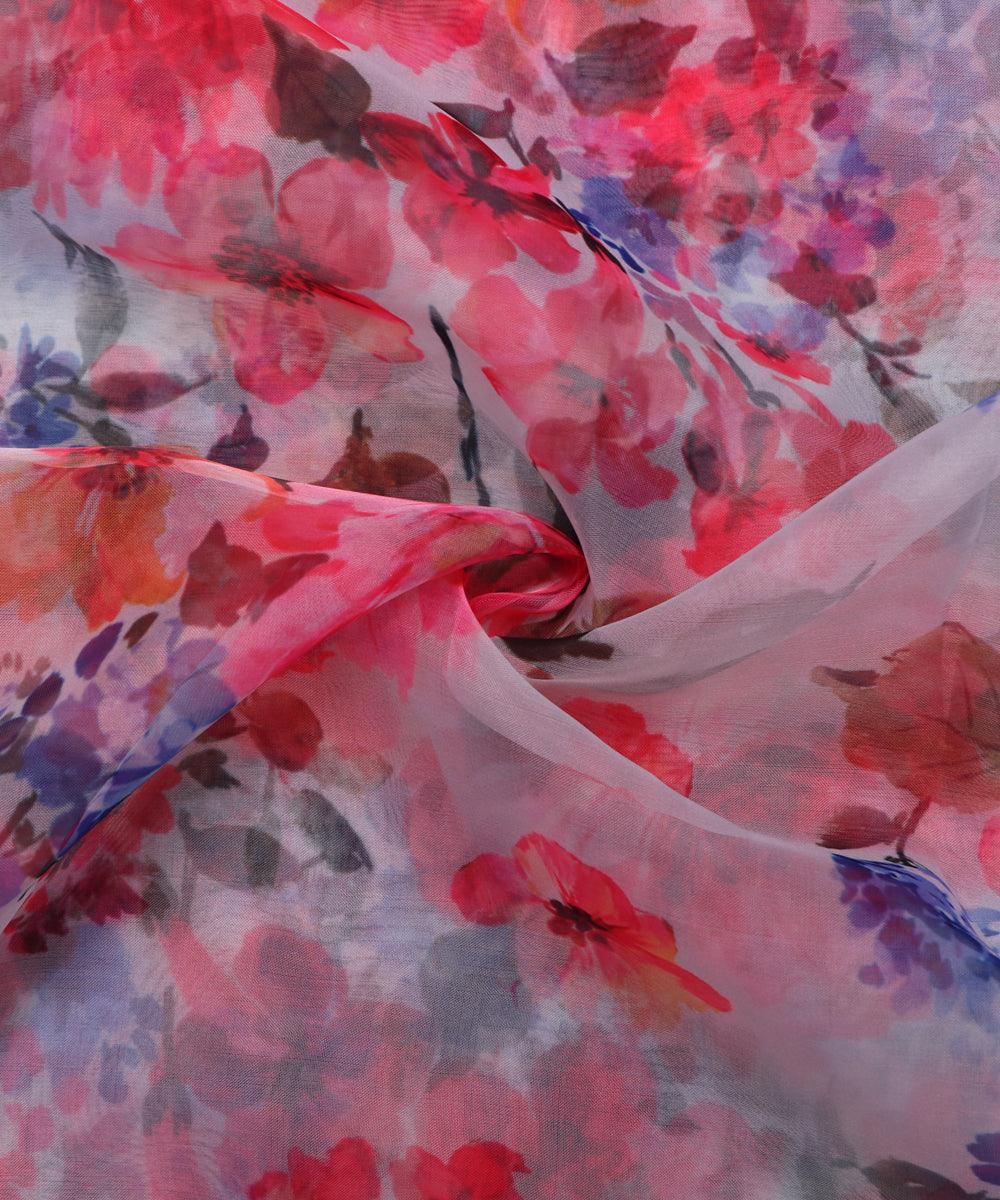 Premium Organza Printed Fabrics Online At Best Price