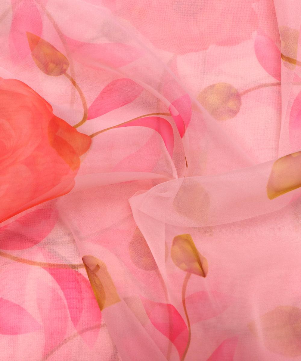 Digital Print Organza Silk Fabric