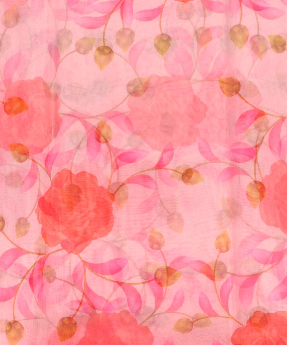 Digital Print Organza Silk Fabric