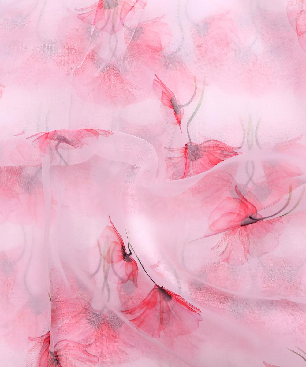 Premium Organza Printed Fabrics Online At Best Price