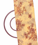 Light Yellow Colour Floral Print Chiffon Fabric
