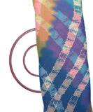 Multi Colour Lehariya Print Chiffon Fabric