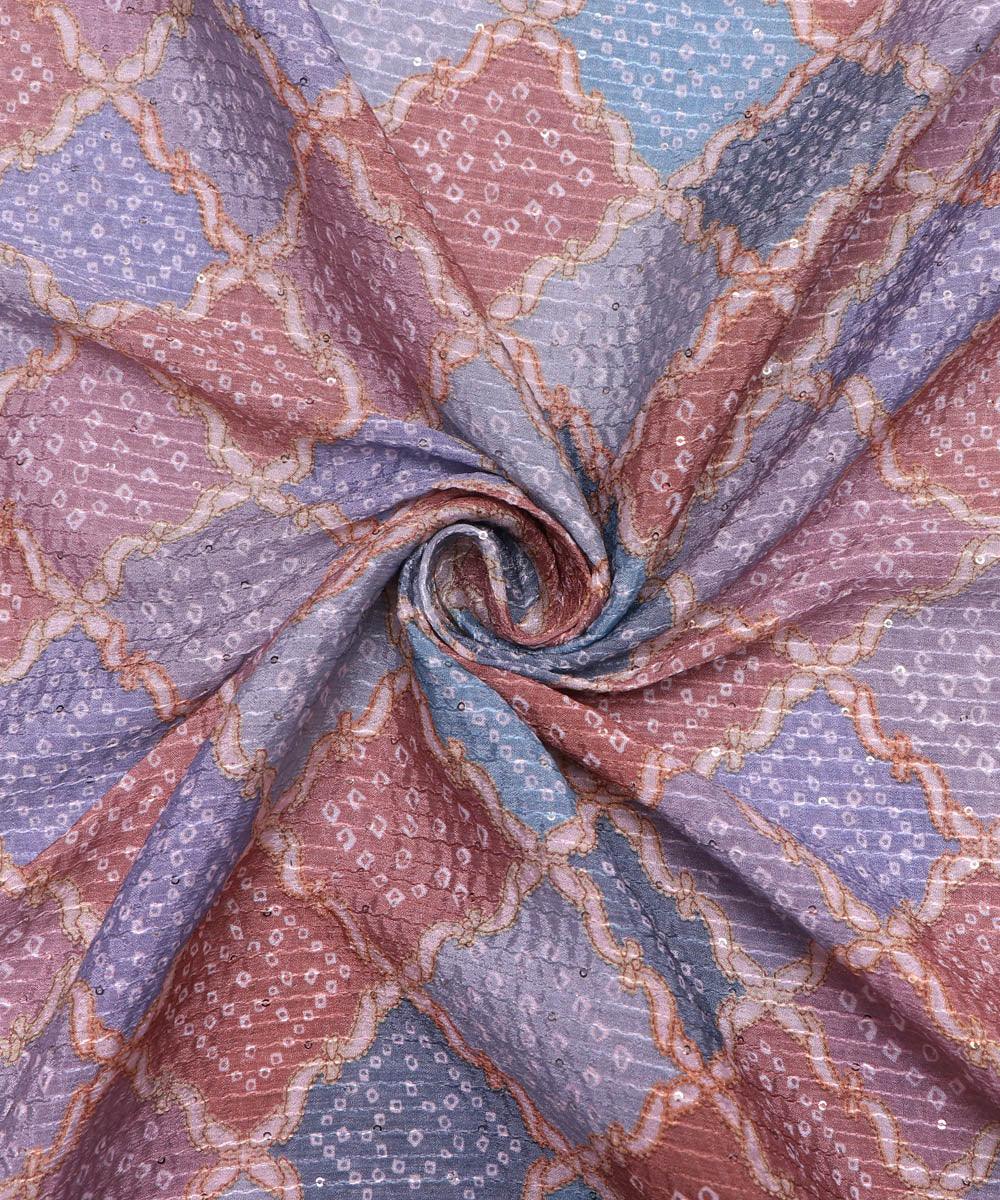 Embroidered Chinon Chiffon Fabric