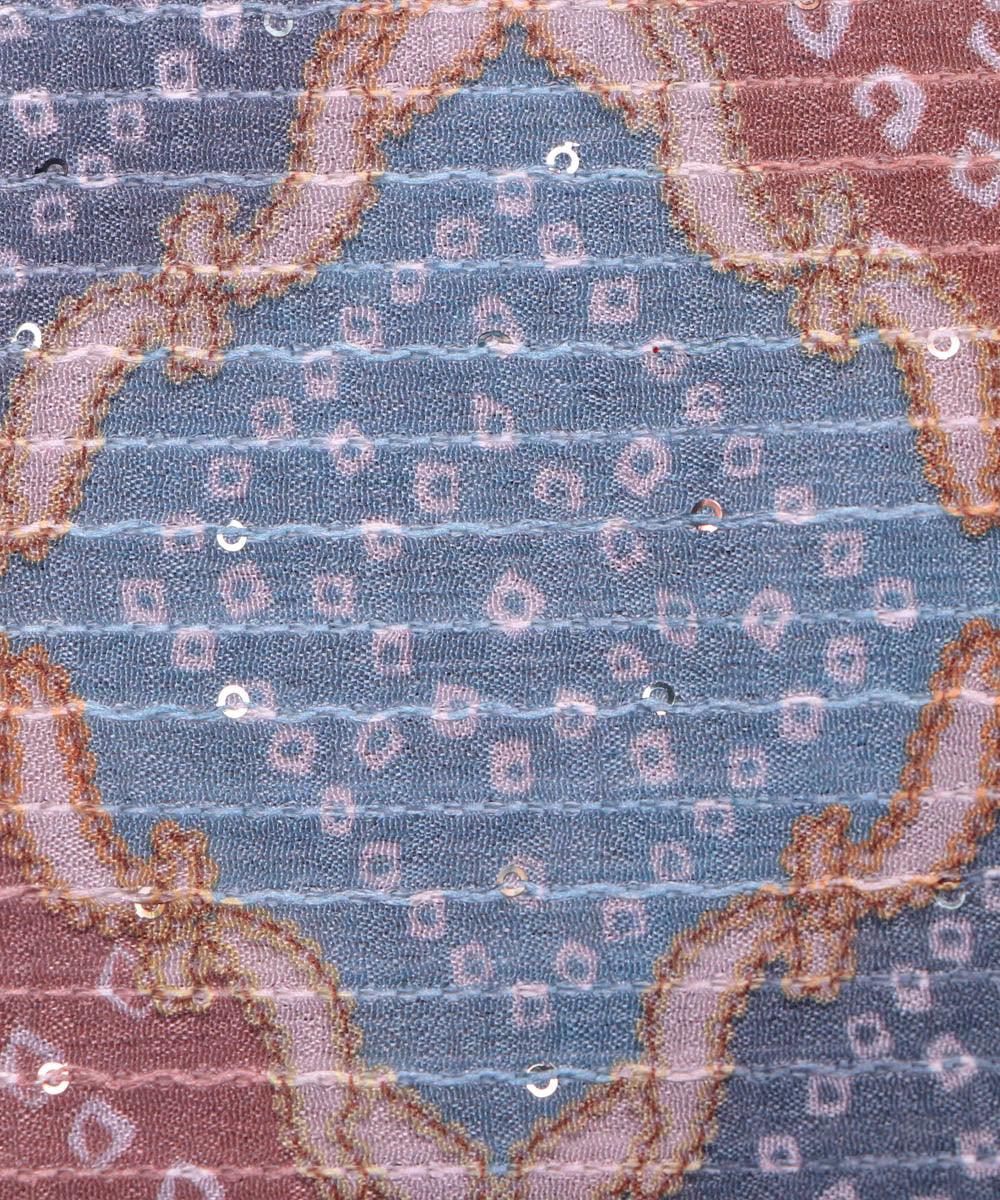 Embroidered Chinon Chiffon Fabric