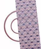 Slate Grey Colour Geometric Print Viscose Modal Cotton Silk Fabric