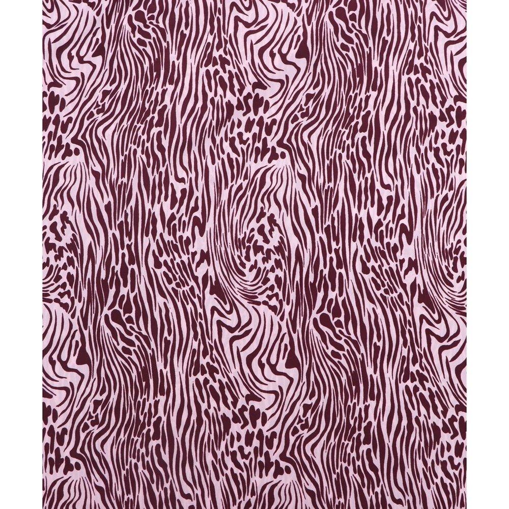 Brown Colour Animal Print Crepe Fabric - Fabric Dekho