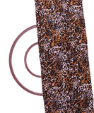 Mustard Colour Animal Print Crepe Fabric